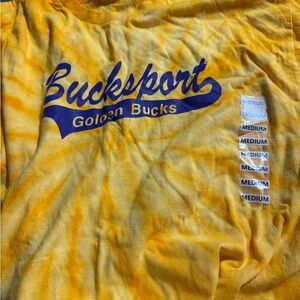 Gildan Yellow and Purple Short Sleeve Tee